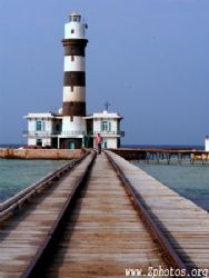 This is the Daedulus Reef lighthouse in Egypt. I posted s... by Zaid Fadul 